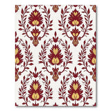 Red Gold Traditional Persian Floral Rug