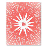 Radiant Pink Starburst Area Rug