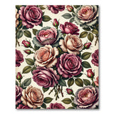 Lush Vintage Rose Pink Area Rug