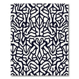 Black White Geometric Modern No. 12 Area Rug
