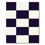 Classic Black White Checkerboard Area Rug
