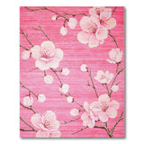 Pink Floral Vintage Pink Cherry Blossom Floral Area Rug
