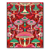 Psychedelic Mushroom Paradise Area Rug