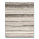 Beige Neutral Striped Geometric Area Rug