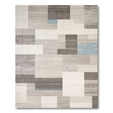 Geometric Modern Grey Modern Geometric Grey Block Area Rug