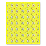 Yellow Cheerful Yellow Daisy Floral Area Rug