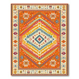 Vibrant Southwestern Diamond Motif Rug
