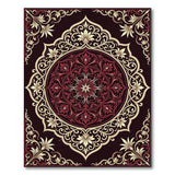 Opulent Red Medallion Persian Area Rug
