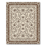 ODIKA Persian Floral Cream Area Rug