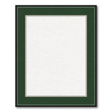 Emerald Green Framed Border Area Rug