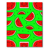Vibrant Watermelon Slices Area Rug
