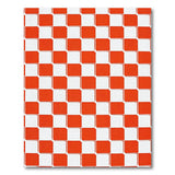 Geometric Modern Red Bold Red White Checkered Area Rug