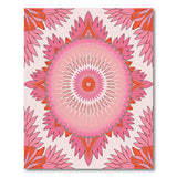 Blush Pink Mandala Floral Area Rug