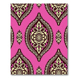 Vibrant Pink Paisley Persian Area Rug