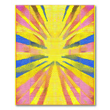 Vibrant Multi-Color Radiating Burst Area Rug