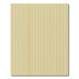 Golden Yellow Vertical Pinstripe Area Rug