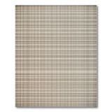 Beige and Neutral Rustic Farmhouse Beige Plaid Rustic Farmhouse Area Rug