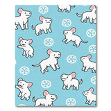Adorable Cartoon Mice Snowflakes Blue Area Rug