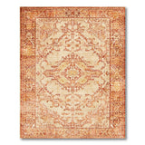 Traditional Persian Orange Terracotta Persian Medallion Area Rug