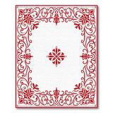 Ornate Traditional Persian Ornate Red Persian Border Area Rug