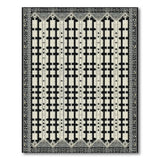 Heritage Tribal Black White Heritage Tribal Geometric Rug