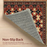 Ultra Soft Area Rug, Non Slip, Stain Resistant, Washable Area Rugs for Living Room, Bedroom, Western Star Vintage Runner(Beige)