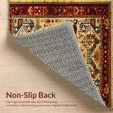 Ultra Soft Area Rug, Non Slip, Stain Resistant, Washable Area Rugs for Living Room, Bedroom, Vintage Boho Non-Slip Animal Print Rug(Yellow)
