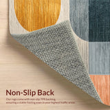 Ultra Soft Area Rug, Non Slip, Stain Resistant, Washable Area Rugs for Living Room, Bedroom, Modern Abstract Thin Washable(Gray)