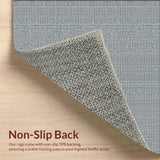 Ultra Soft Area Rug, Non Slip, Stain Resistant, Washable Area Rugs for Living Room, Bedroom, Western Aesthetic Throw Rug(Gray)