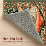 Ultra Soft Area Rug, Non Slip, Stain Resistant, Washable Area Rugs for Living Room, Bedroom, Cushioned Anti Fatigue(Red)