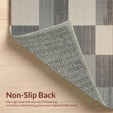 Ultra Soft Area Rug, Non Slip, Stain Resistant, Washable Area Rugs for Living Room, Bedroom, Abstract Vintage Boho(Gray)