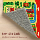 Ultra Soft Area Rug, Non Slip, Stain Resistant, Washable Area Rugs for Living Room, Bedroom, Kids Traffic Play Mat(Red)