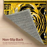Ultra Soft Area Rug, Non Slip, Stain Resistant, Washable Area Rugs for Living Room, Bedroom, Stylish Tiger Print Non-Slip Rug(Blue)