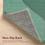 Ultra Soft Area Rug, Non Slip, Stain Resistant, Washable Area Rugs for Living Room, Bedroom, Soft Modern Abstract Dining Room Rug(Green)