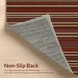 Ultra Soft Area Rug, Non Slip, Stain Resistant, Washable Area Rugs for Living Room, Bedroom, Rustic Fishing Lodge(Brown)