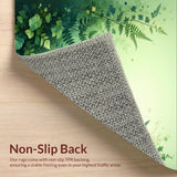 Ultra Soft Area Rug, Non Slip, Stain Resistant, Washable Area Rugs for Living Room, Bedroom, Fluffy Shag Nursery(Green)