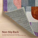 Ultra Soft Area Rug, Non Slip, Stain Resistant, Washable Area Rugs for Living Room, Bedroom, Modern Abstract Low Pile(Gray)