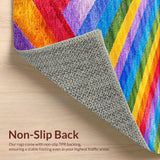 Ultra Soft Area Rug, Non Slip, Stain Resistant, Washable Area Rugs for Living Room, Bedroom, Fluffy Mermaid Shag(Blue)