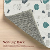 Ultra Soft Area Rug, Non Slip, Stain Resistant, Washable Area Rugs for Living Room, Bedroom, Modern Floral Living Room Rug(Gray)