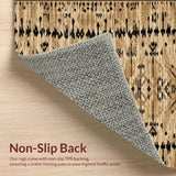 Ultra Soft Area Rug, Non Slip, Stain Resistant, Washable Area Rugs for Living Room, Bedroom, Rustic Caramel Western Living Room Accent Rug(Beige)