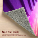 Ultra Soft Area Rug, Non Slip, Stain Resistant, Washable Area Rugs for Living Room, Bedroom, Plush Shaggy Kids(Purple)