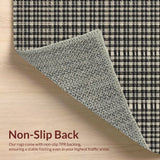 Ultra Soft Area Rug, Non Slip, Stain Resistant, Washable Area Rugs for Living Room, Bedroom, Greek Key Geometric(Beige)