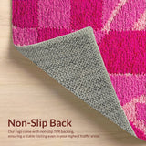 Ultra Soft Area Rug, Non Slip, Stain Resistant, Washable Area Rugs for Living Room, Bedroom, coquette bow bath mat(Pink)