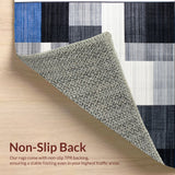 Ultra Soft Area Rug, Non Slip, Stain Resistant, Washable Area Rugs for Living Room, Bedroom, Modern Geometric Soft Non-Slip Living Room(Green)