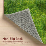 Ultra Soft Area Rug, Non Slip, Stain Resistant, Washable Area Rugs for Living Room, Bedroom, 3D Shag Moss(Green)