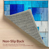 Ultra Soft Area Rug, Non Slip, Stain Resistant, Washable Area Rugs for Living Room, Bedroom, Contemporary Abstract Stain Resistant Living Room(Gray)