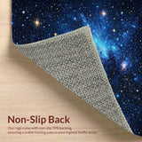 Ultra Soft Area Rug, Non Slip, Stain Resistant, Washable Area Rugs for Living Room, Bedroom, Outer Space Playroom Plush Area Rug(Blue)