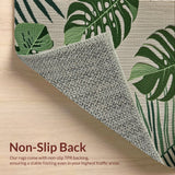 Ultra Soft Area Rug, Non Slip, Stain Resistant, Washable Area Rugs for Living Room, Bedroom, Tropical Monstera Non-Slip Kitchen Runner(Green)