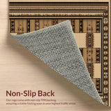 Ultra Soft Area Rug, Non Slip, Stain Resistant, Washable Area Rugs for Living Room, Bedroom, Rustic Cowhide Living Room Accent(Beige) - ODIKA