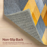 Ultra Soft Area Rug, Non Slip, Stain Resistant, Washable Area Rugs for Living Room, Bedroom, Modern Abstract Non-Shedding Living Room(Gray)